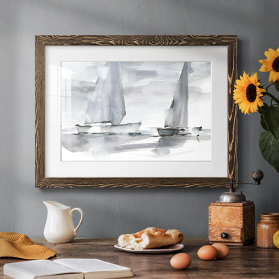 «Misty Sails II», reproduction d'art encadrée