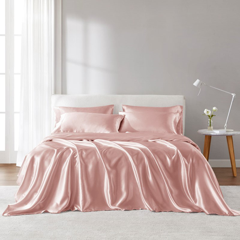 Soft Bedding Sets, Twin Duvet Cover +  4 Additional Pieces, Blush