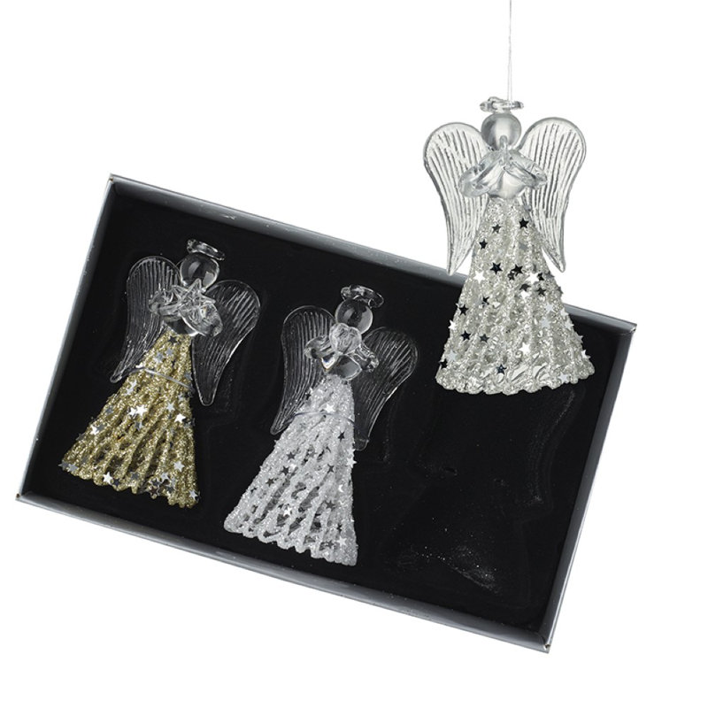 18cm Glass Hanging Figurine Ornament