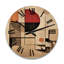 Horloge murale en bois surdimensionné Belge-901940514