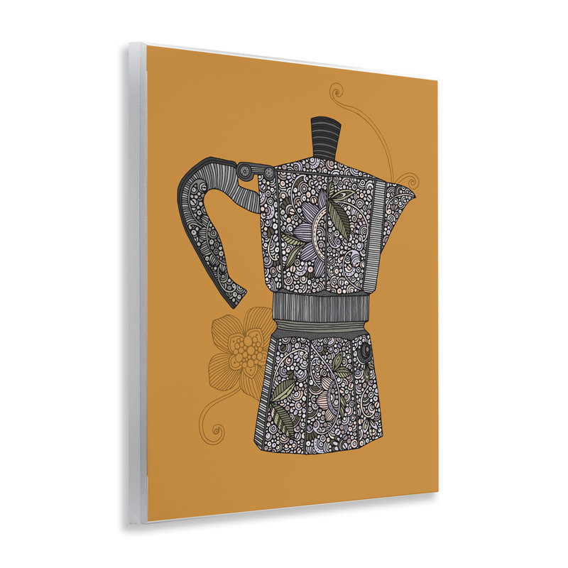 Art mural sur plaque de cafetière Moka par Valentina Harper
