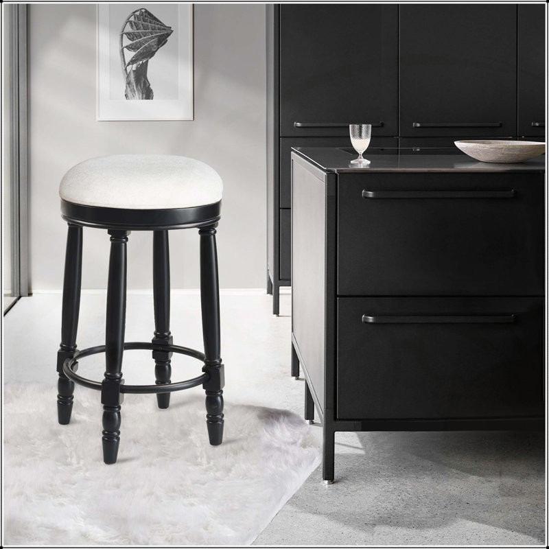 Elegant and Functional Swivel Bar Stools for Kitchen and Living Spaces, Black, White