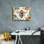 «Bee Parmi Watercolor Flowers» par Momart, art mural sur toile-1653102343