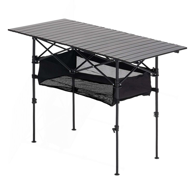 Table de camping pliante en aluminium
