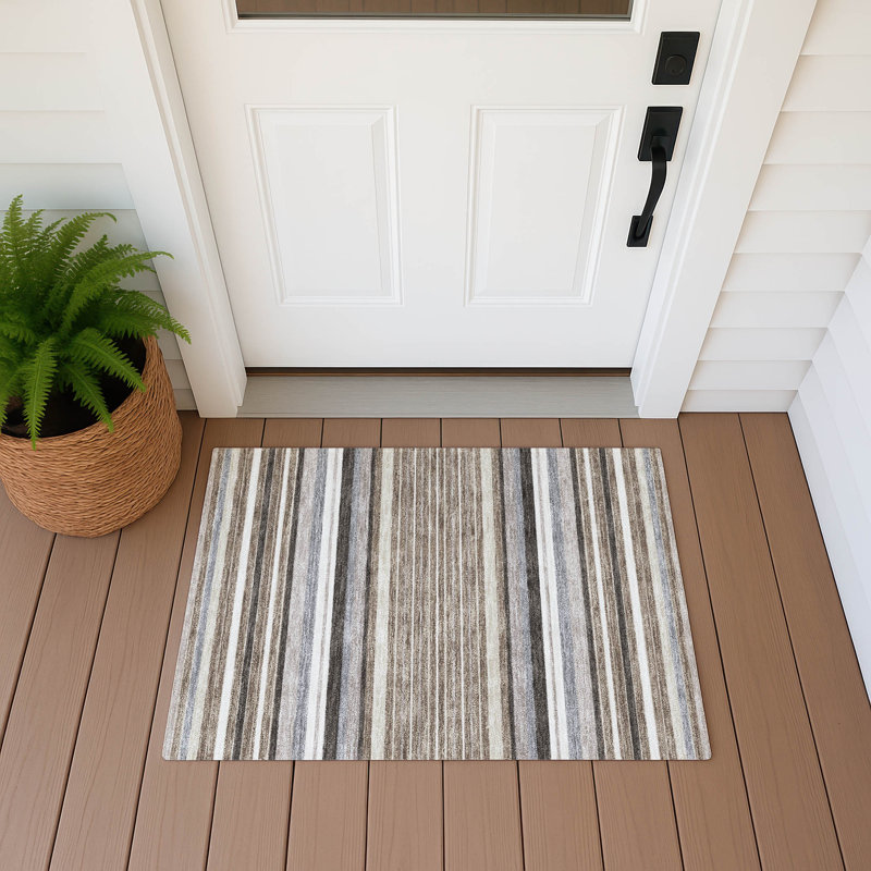 Tapis intérieur / extérieur lavable à la machine Drennen ACN2330, Rectangle 1 pi 8 po x 2 pi 6 po