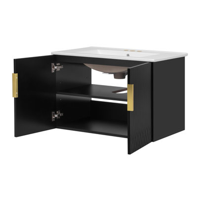 Meuble-lavabo de 30 po avec lavabo en céramique