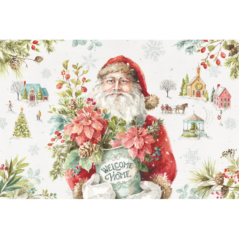 Our Christmas Story I by - on, H 8 po x l 12 po, Pas de tapis, Toile tendue