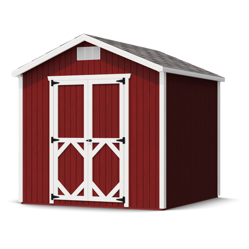 Classic Gable Outdoor Wood Storage Shed, 8' x 8', Yes
