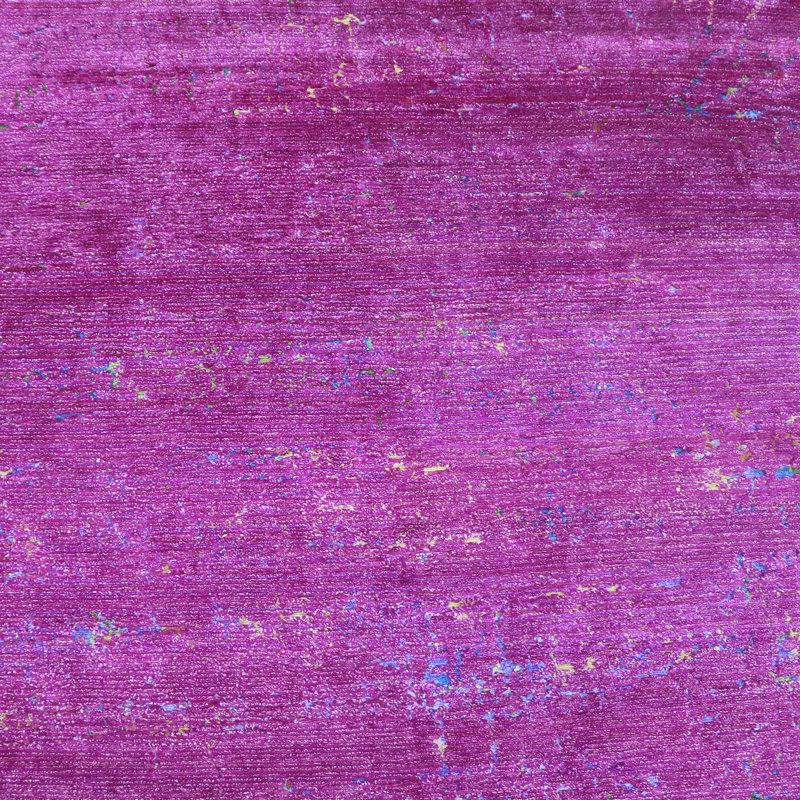 Purple Nu Vibrant Tibetan Modern Silk Rug - 8' x 10'