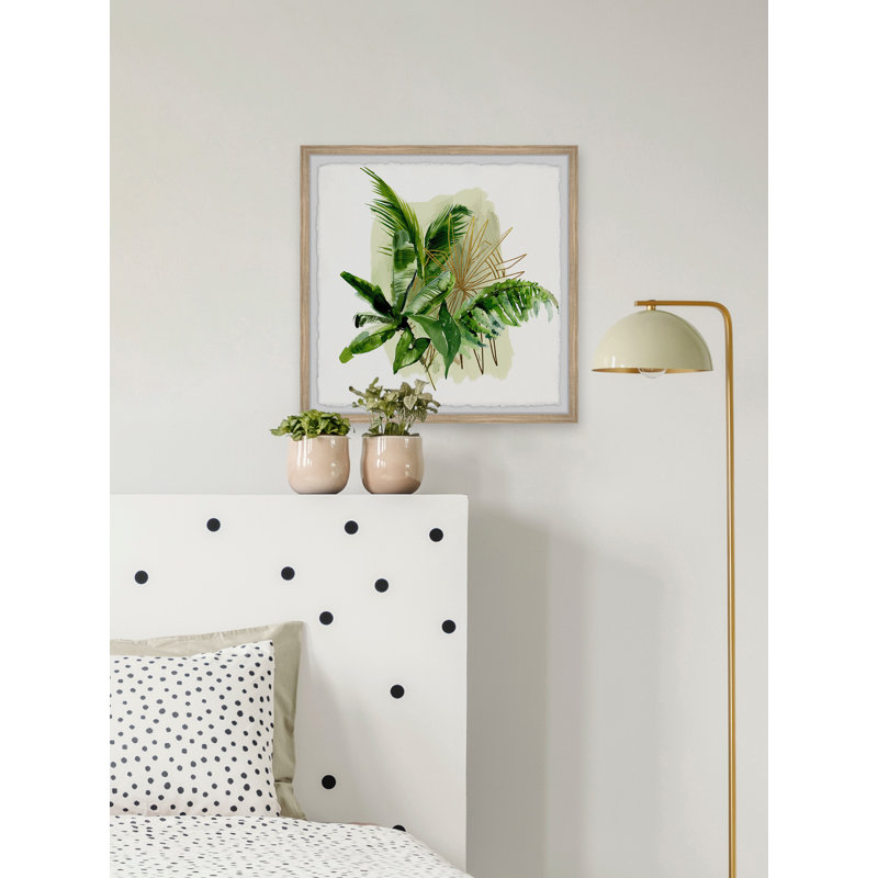 «Flawless Tropical Leaves», reproduction encadrée