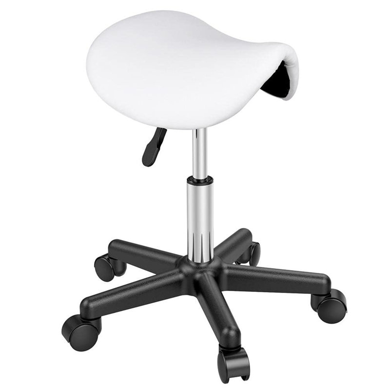 Desaun Metal Accent Stool, White