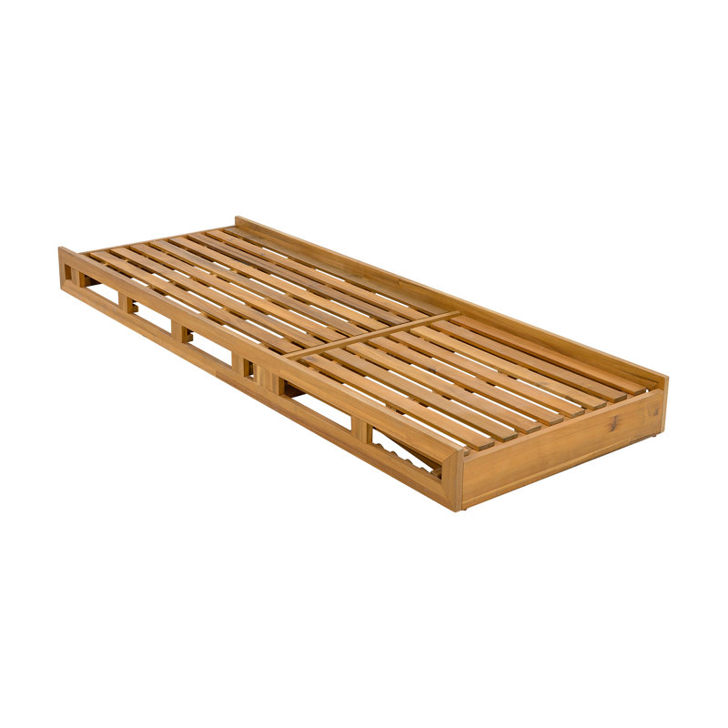 Méridienne réglable en bois d'acacia, y compris la méridienne