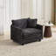 Fauteuil rembourré en tissu-2142304204