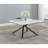 Modern Coffee Table with Sintered Stone Top and Sleek Base