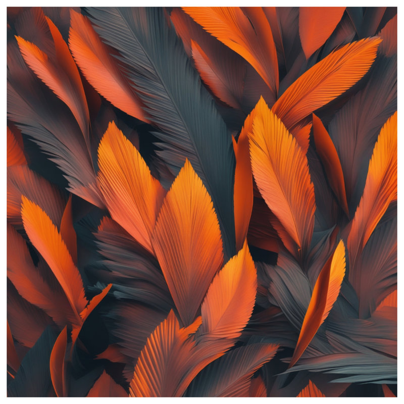 Orange Leaves Closeup Comforter, Twin