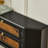 Black+Brown Solid Wood Console Table-320868303