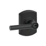 Broadway Lever with Greenwich Trim Keyed Entry Lock