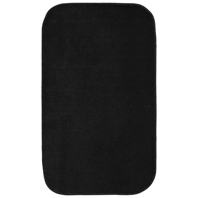 Monarrez Nylon Bath Rug with Non-Slip Backing, Single- 40" L x 24" W, Sea Foam