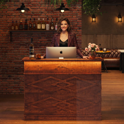 Bureau d'accueil avec port USB