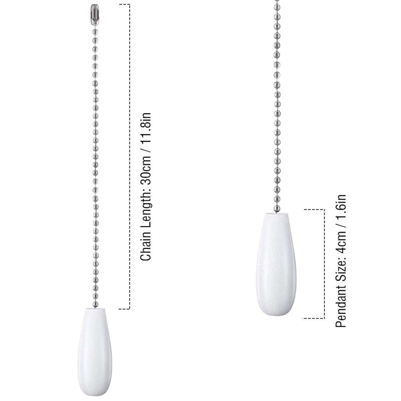 Ceiling Fan Pull Chain, White