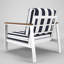 Fauteuil club d'extérieur en métal avec coussin Sunbrella Weston-743519901-579346467