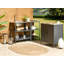 Outdoor Kitchen Island with Sink VILAMA Metal Black