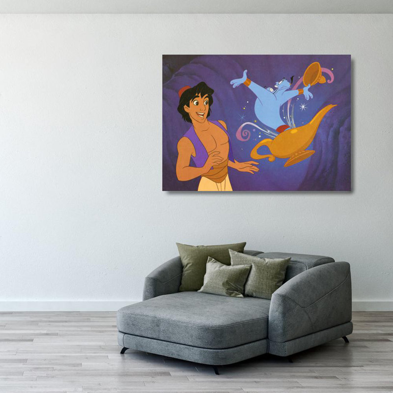 Genie of the Lamp, 28" H x 39" W