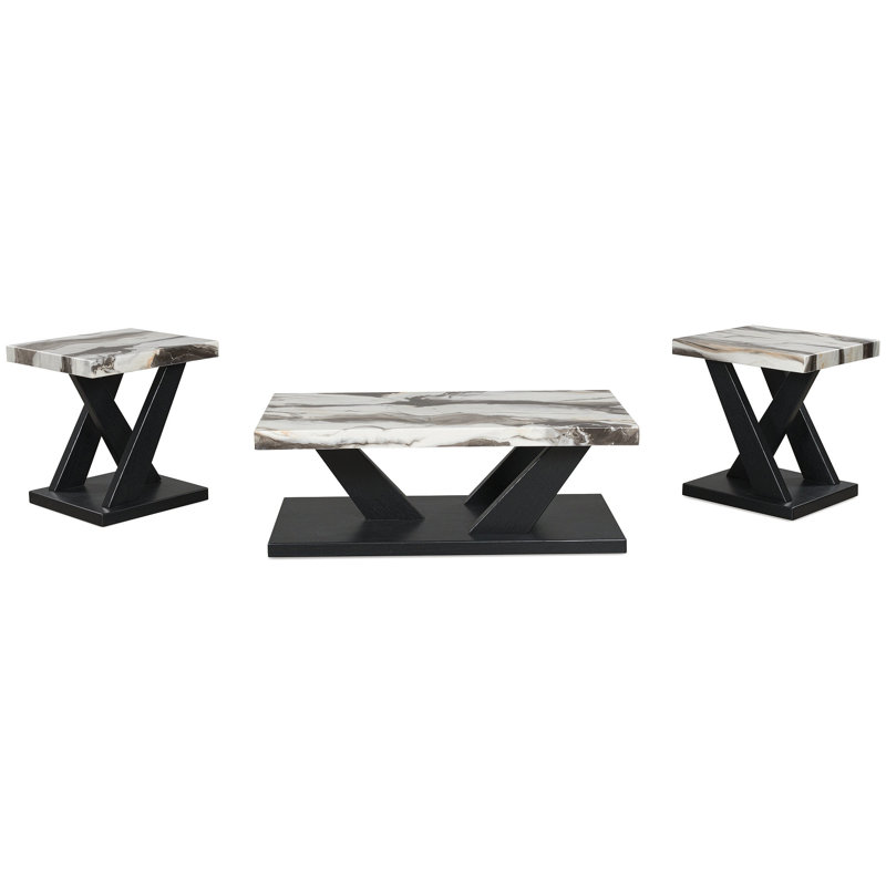 Ensemble de 3 tables Hatzman