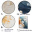 Combat de vagues moderne bleu sarcelle - art mural abstrait-660895997-660895999