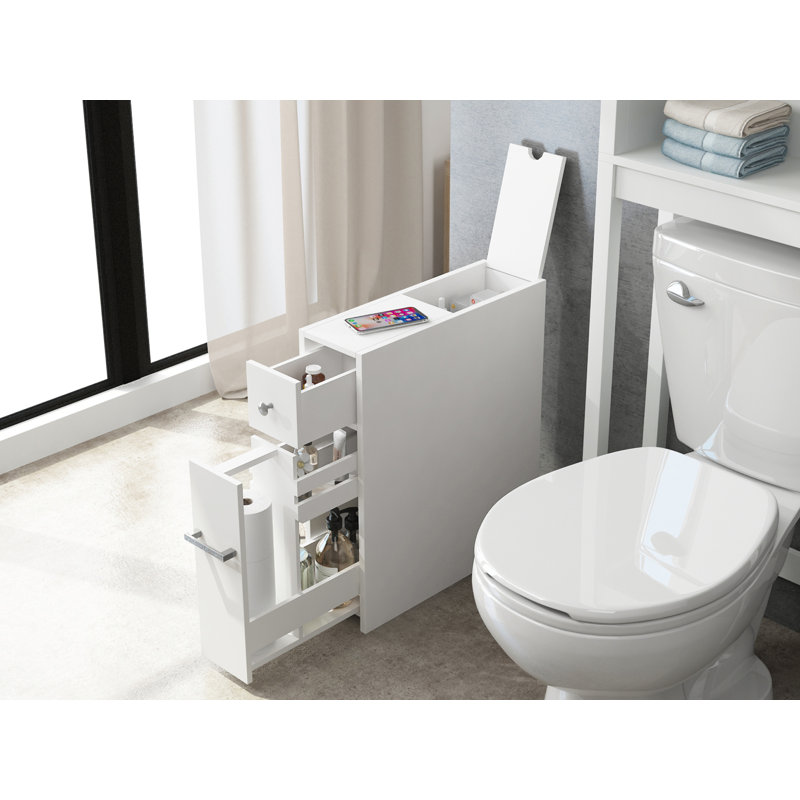 Lall Bathroom Cabinet, White