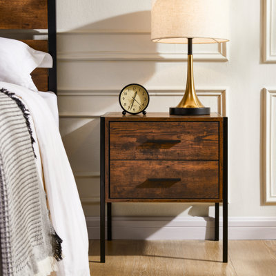 Oscar 2 Drawer Bedside Table
