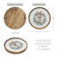 Assiette en bois Bunny Hop naturel avec lapin et couronne-106207865