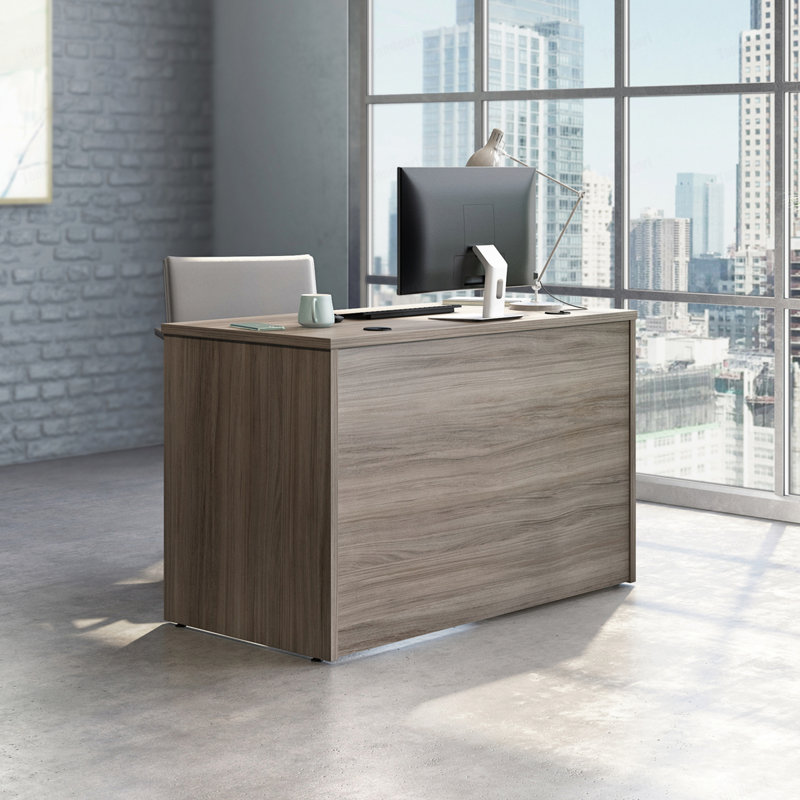 Bureau 48 po x 24 po, finition brune, Gris brun