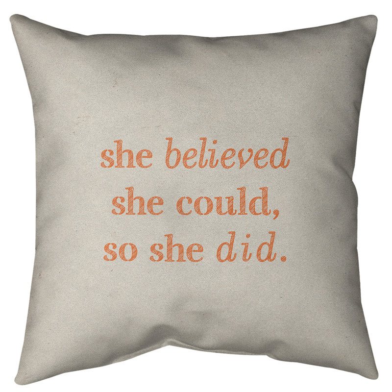 Coussin de sol pour femmes, 40 po x 40 po, Blanc / Orange