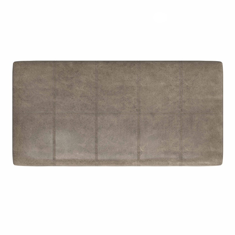 Dover 36"W Upholstered Vegan Leather Contemporary Rectangular Storage Ottoman With Lift Top