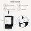 Ensemble de meuble-lavabo simple 18 po noir avec plateau en céramique