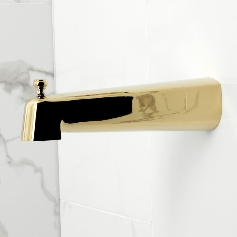 Kingston Brass Nuvofusion Single-Handle Pressure Balanced Tub And Shower Faucet, Polished Brass