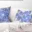 Coussin lombaire floral fractal scintillant