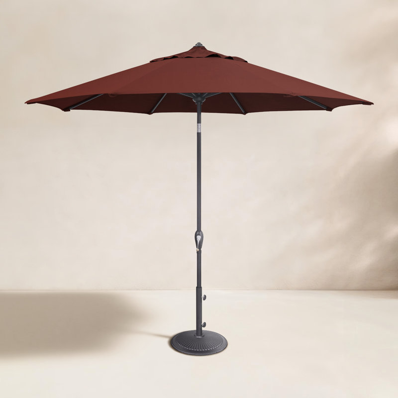 Parasol de marché inclinable 9 pi Colete, Rouge foncé