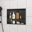 Niche de douche en acier inoxydable, noir bronze industriel-423628405-423628406