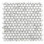 Carreau de mosaïque rond en verre 12 po x 12 po Eterna Penny-108486605