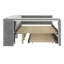 Lit tapissier double (conception plateforme) - tablettes de rangement, bureau, station de charge et lit gigogne-1582168314