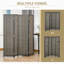 Paravent 4 panneaux pliable en bois de bambou naturel-1268178973-1268178972