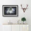 Dalmatian Dog in the Blue - Picture Frame Painting Print-56842116-56842117