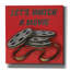 Art mural sur toile Trinx «Lets Watch A Movie Red» par Wild Apple