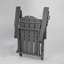 Chaise Adirondack pliante en PEHD avec porte-gobelet double - Chaise Adirondack en composite avec texture bois