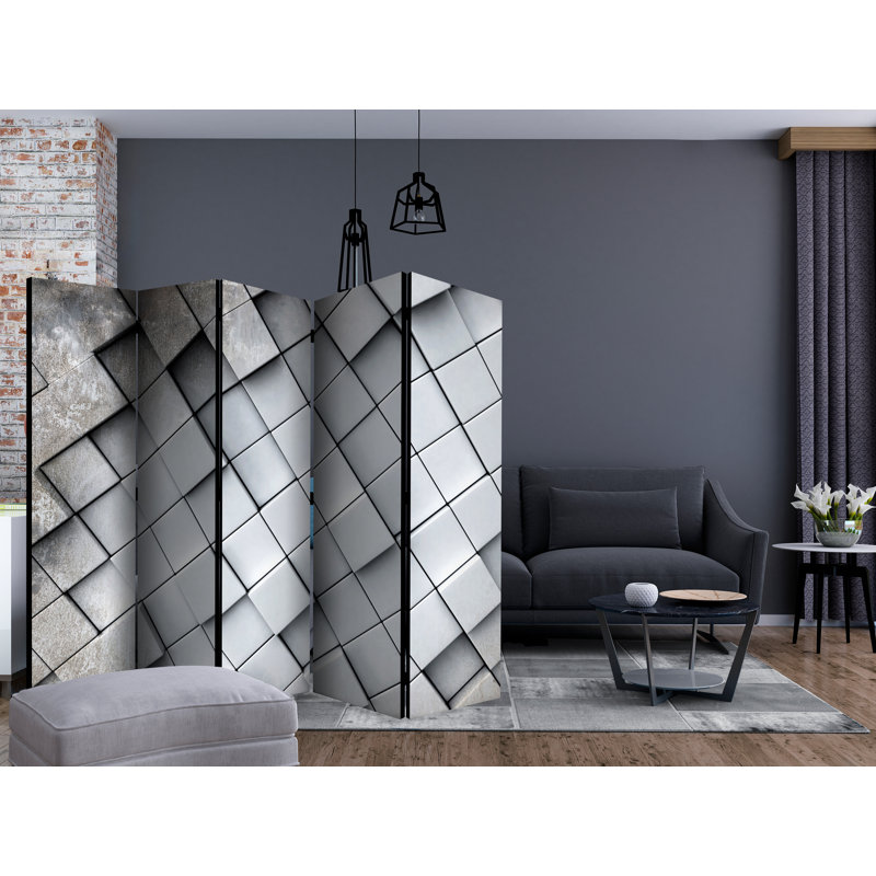 Garig 172cm H Solid Wood Folding Room Divider, 5
