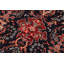 Tapis oriental en laine rouge / bleu 8 pi 1 po x 9 pi 10 po Silke