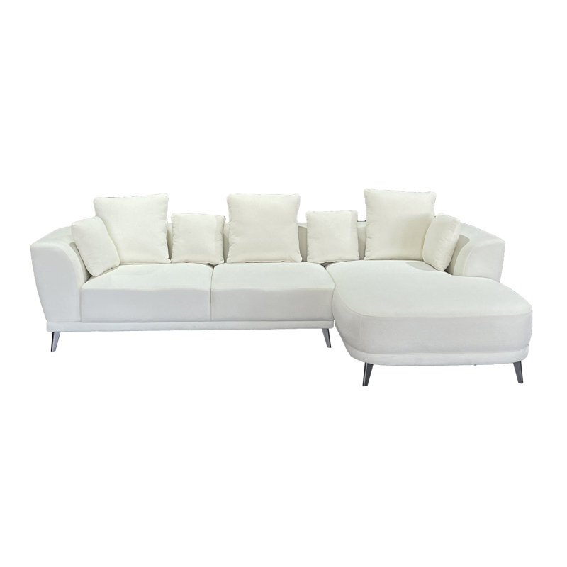 5 Seater Fabric Sofa, Cream