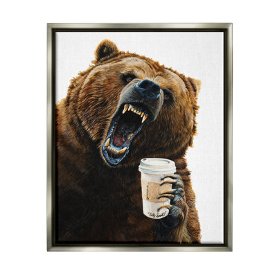 " Roaring Bear With Coffee "
